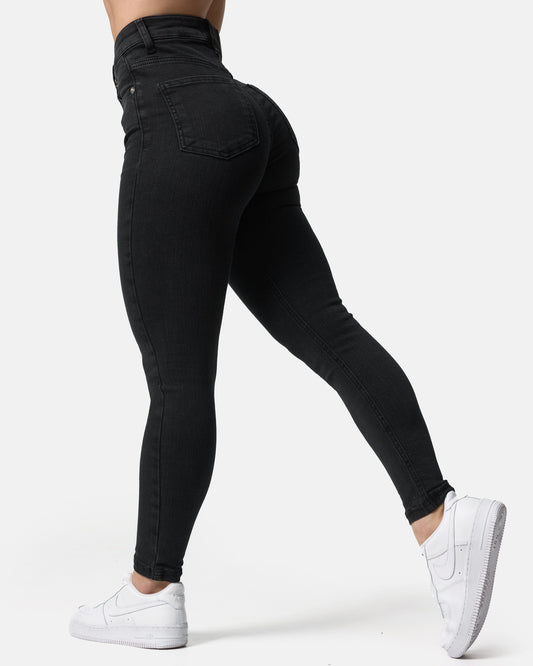 Pershape Skinny Jeans - Washed Black