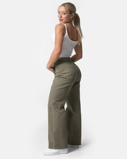 Pershape Baggy Jeans - Stone Green