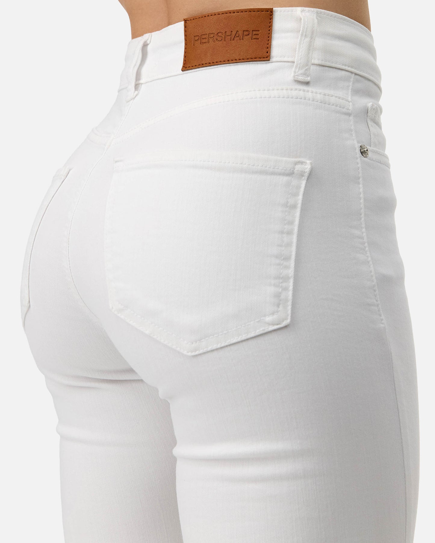 Pershape Flared Jeans - Pure White