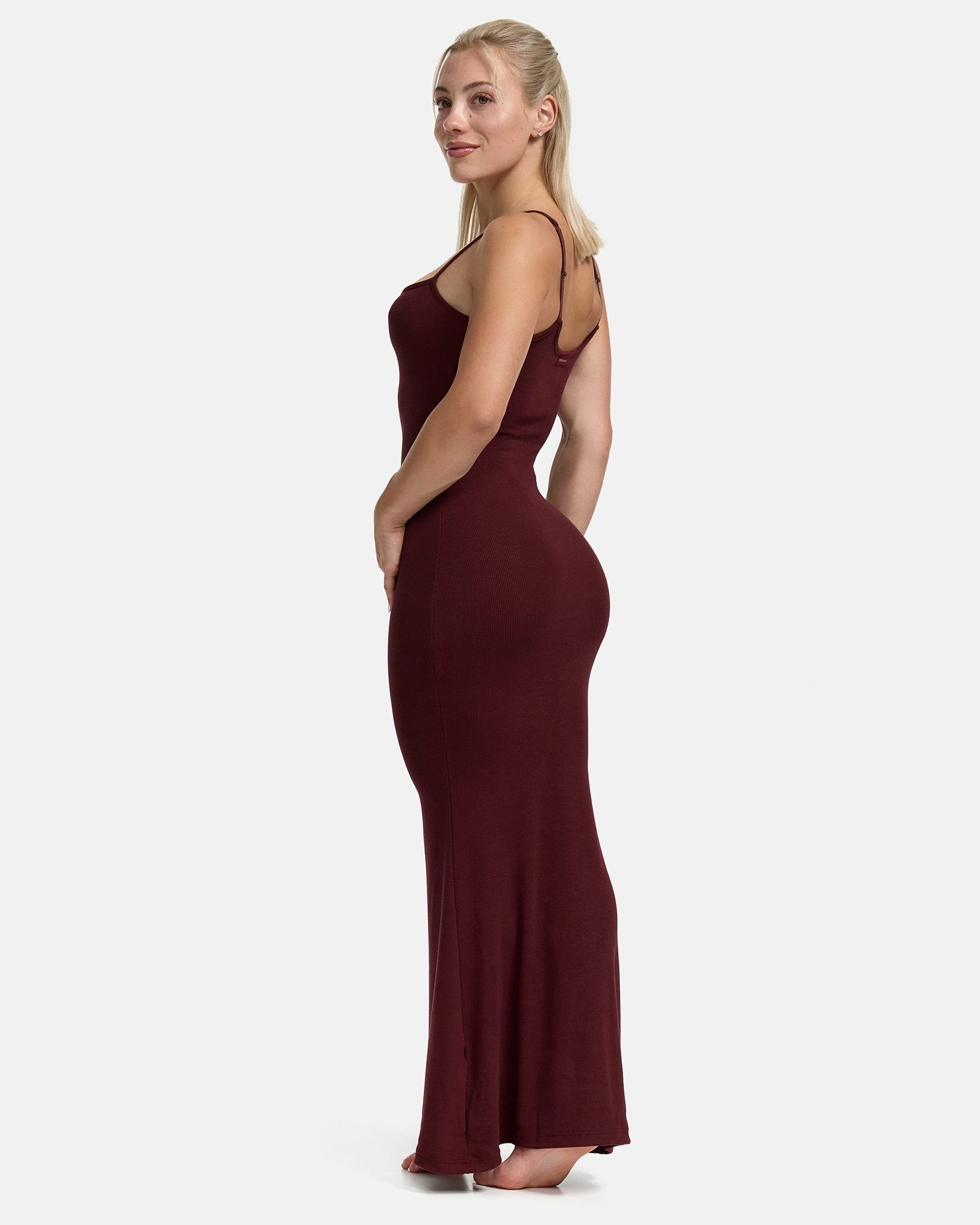 Bodycon Maxi Dress Bordeaux