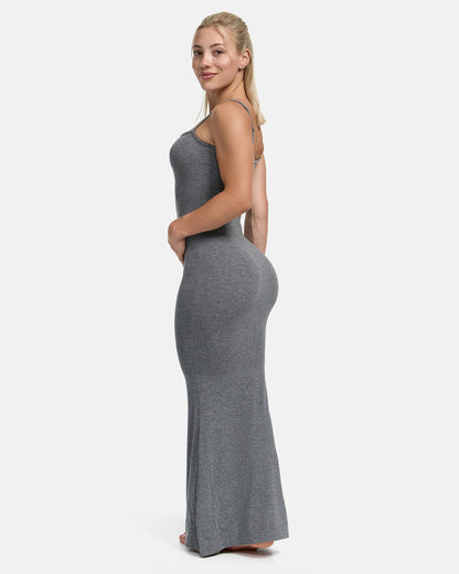 Bodycon Maxi Dress Stone Grey