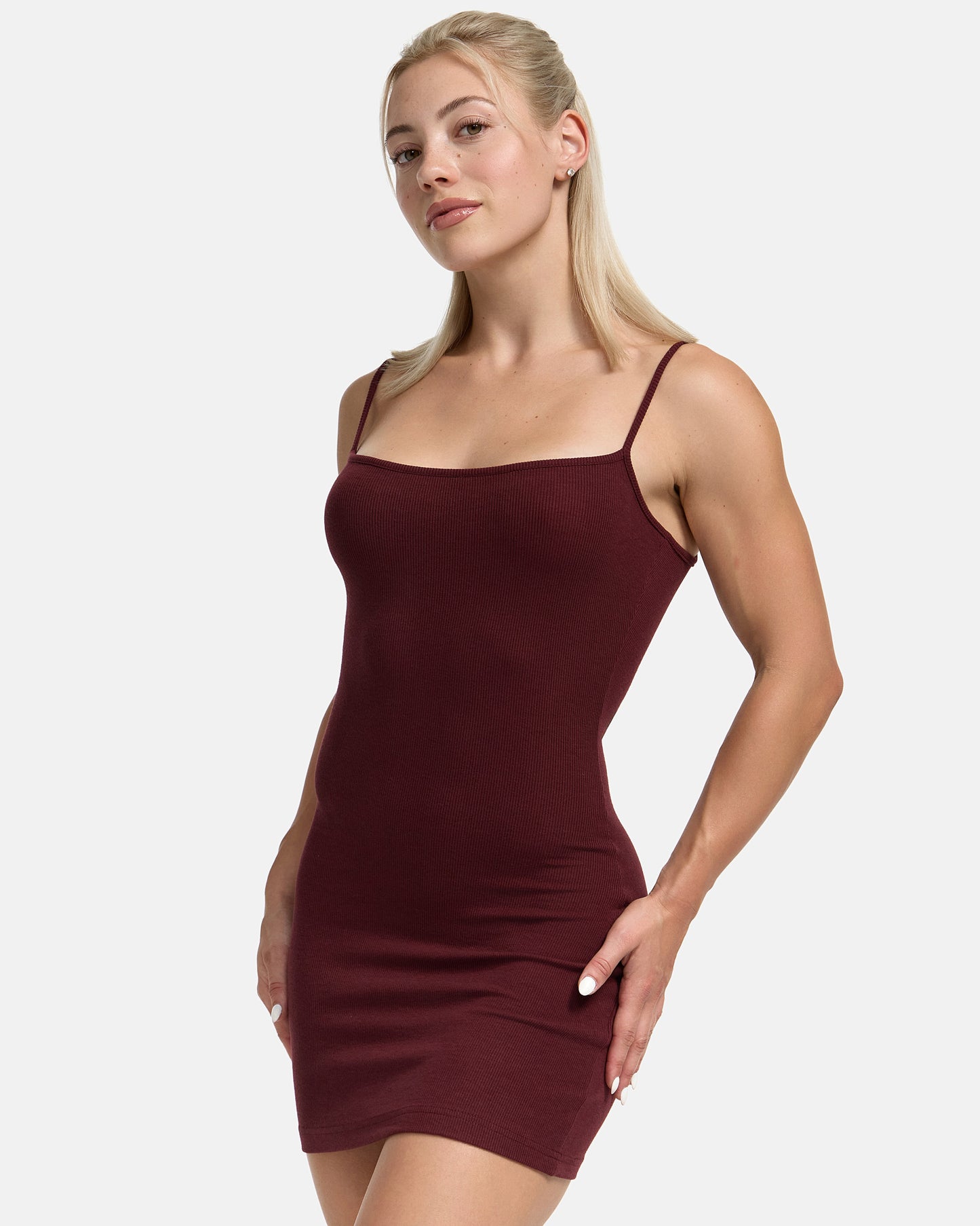 Bodycon Mini Dress Bordeaux