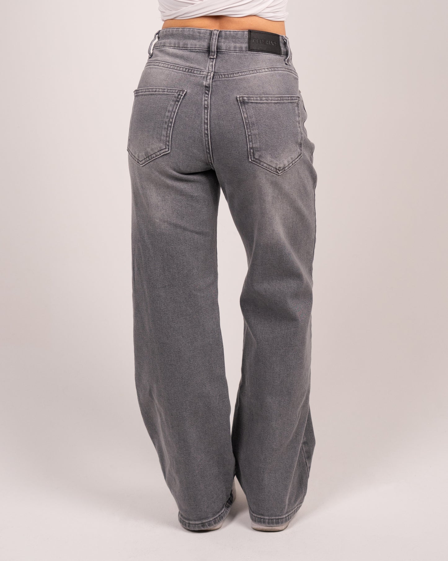 YENİ: Pershape Düz Paça Kot Pantolon - Vintage Gri